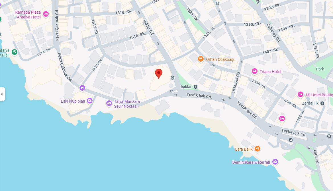 Lokalizacja kliniki w Antalyi
